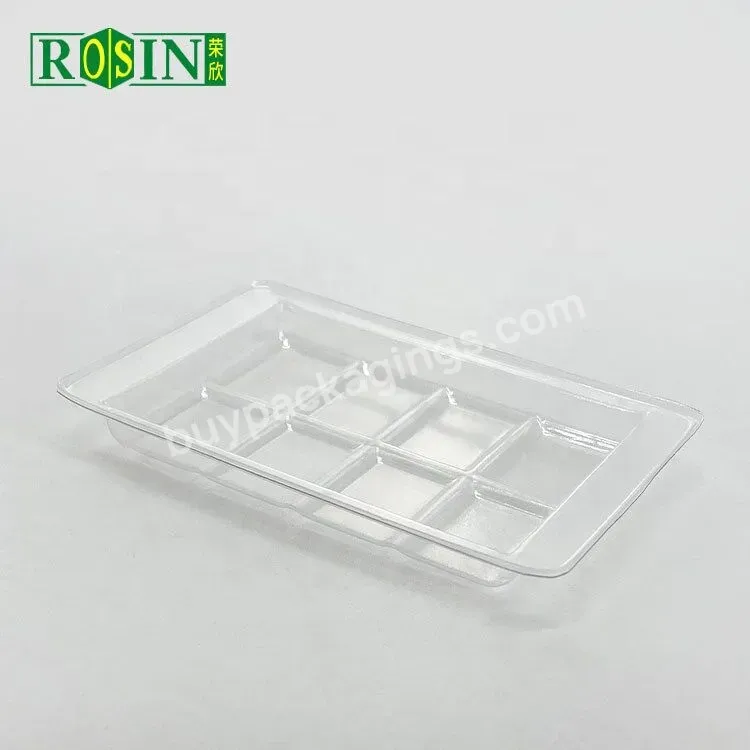 Customized Clear Blister Plastic Chocolate Insert Tray Chocolate Box With Clear Blister Inner Tray