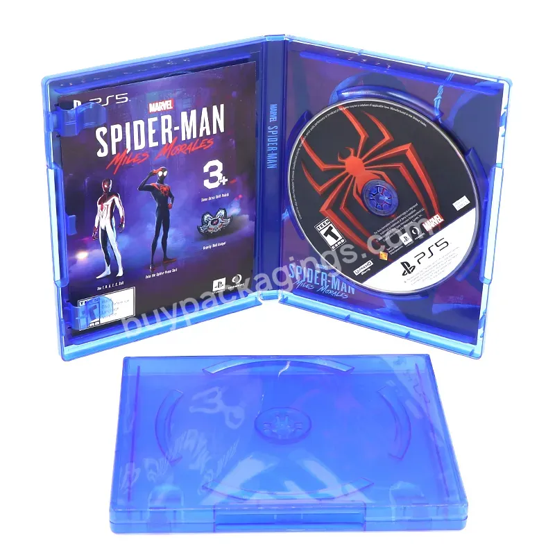 Customized Clear Bluray 14mm Game Box Game Case Empty Gaming Case For Ps4 Ps5 Ps3 Playstation 3 4 5 Slim Pro Game Boy