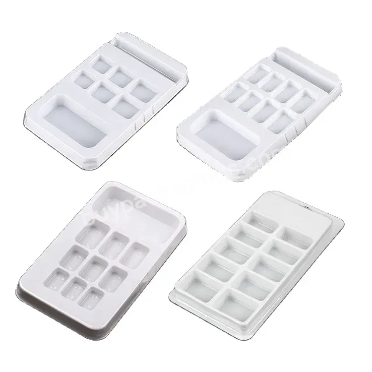 Customized Clear Pvc Pet False Small Nail Trayinserts Plastic Nail Blister Tray