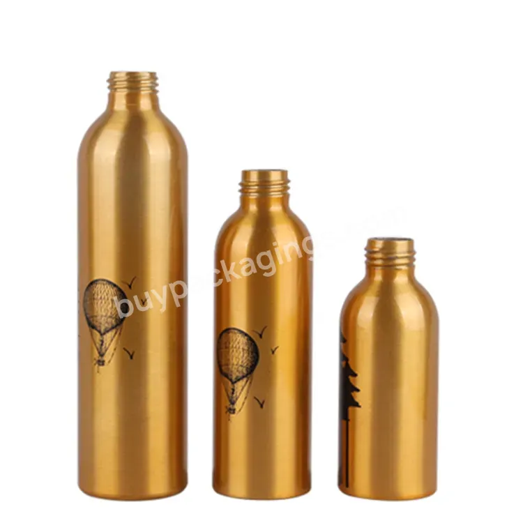 Customized Color And Printed Aluminum Cosmetic Bottle 50-500ml Metal Cosmetic Bottle For Lotion And Cream