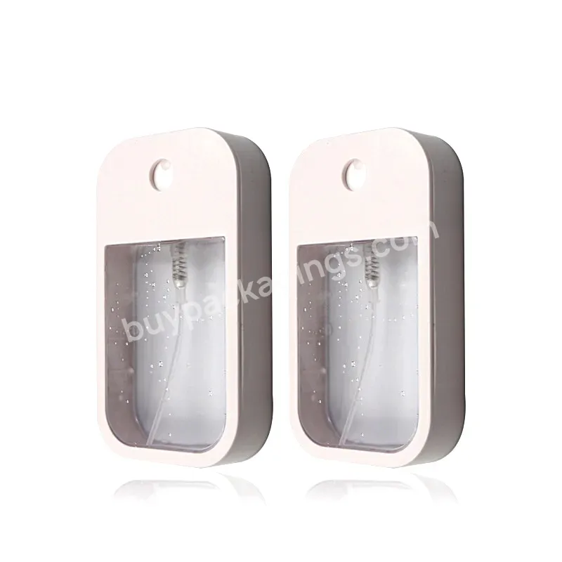 Customized Color Card Shape Square 40ml Toner Air Freshener Plastic Cosmetic Atomizer Perfume Spray Bottle