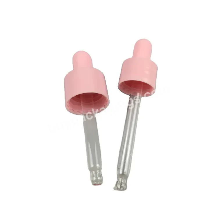 Customized Color Essential Oil Dropper Glass Pipette Dropper Cap 18/410 20/410 24/410