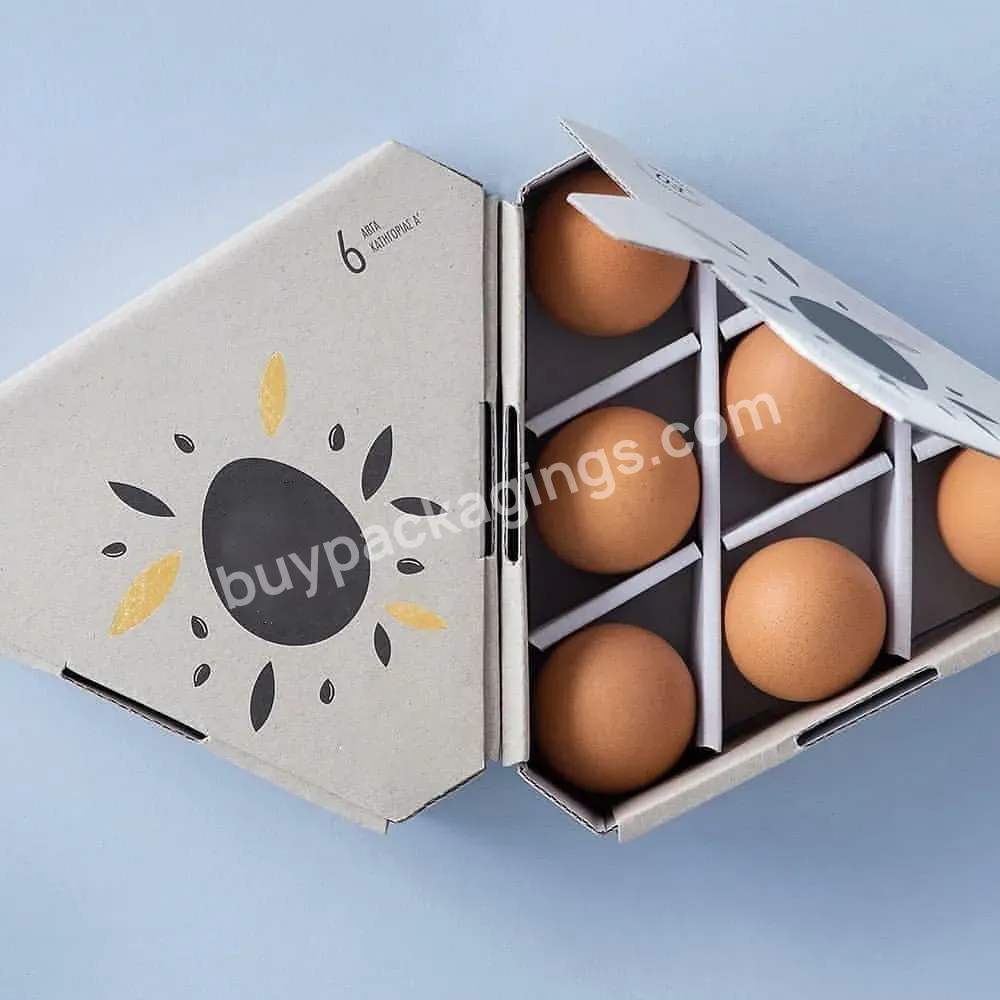 Customized Color Express Logistics Packaging Carton Egg Packing Carton Corrugated Egg Shipping Packaging Box