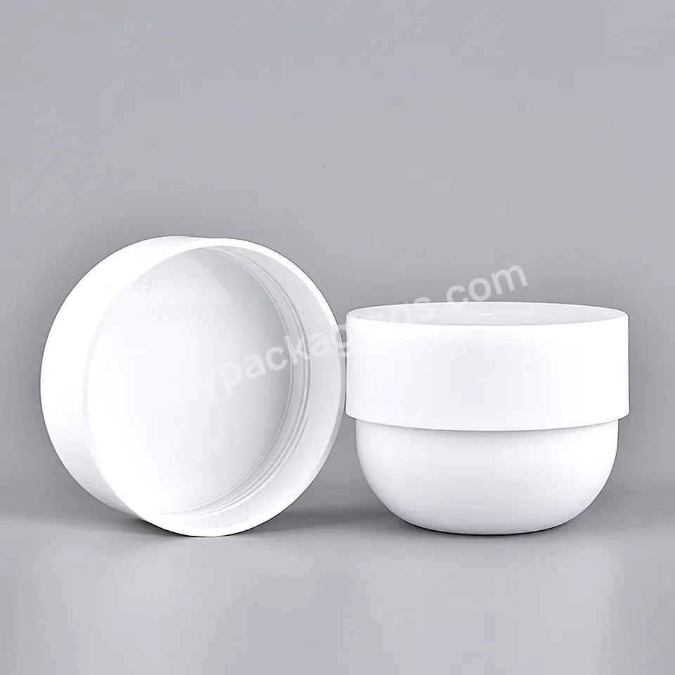 Customized Color Pp Plastic 250ml 150ml Large Capacity Personal Care Packaging Body Cream Jar With Lid