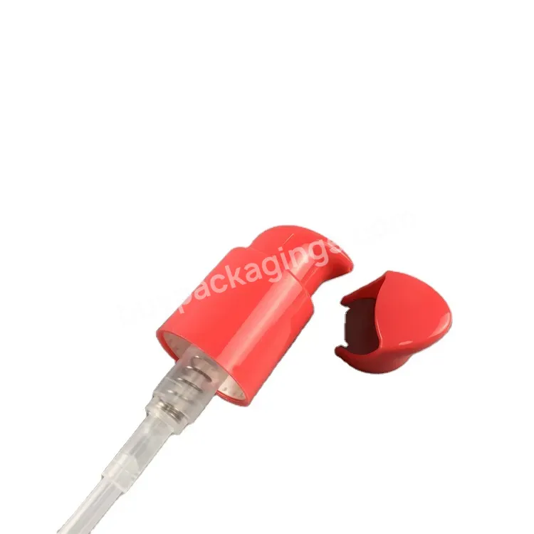 Customized Color Pp Plastic Cream Pump Sprayer 24/410 With Dust Over Cap For Cosmetic Bottle