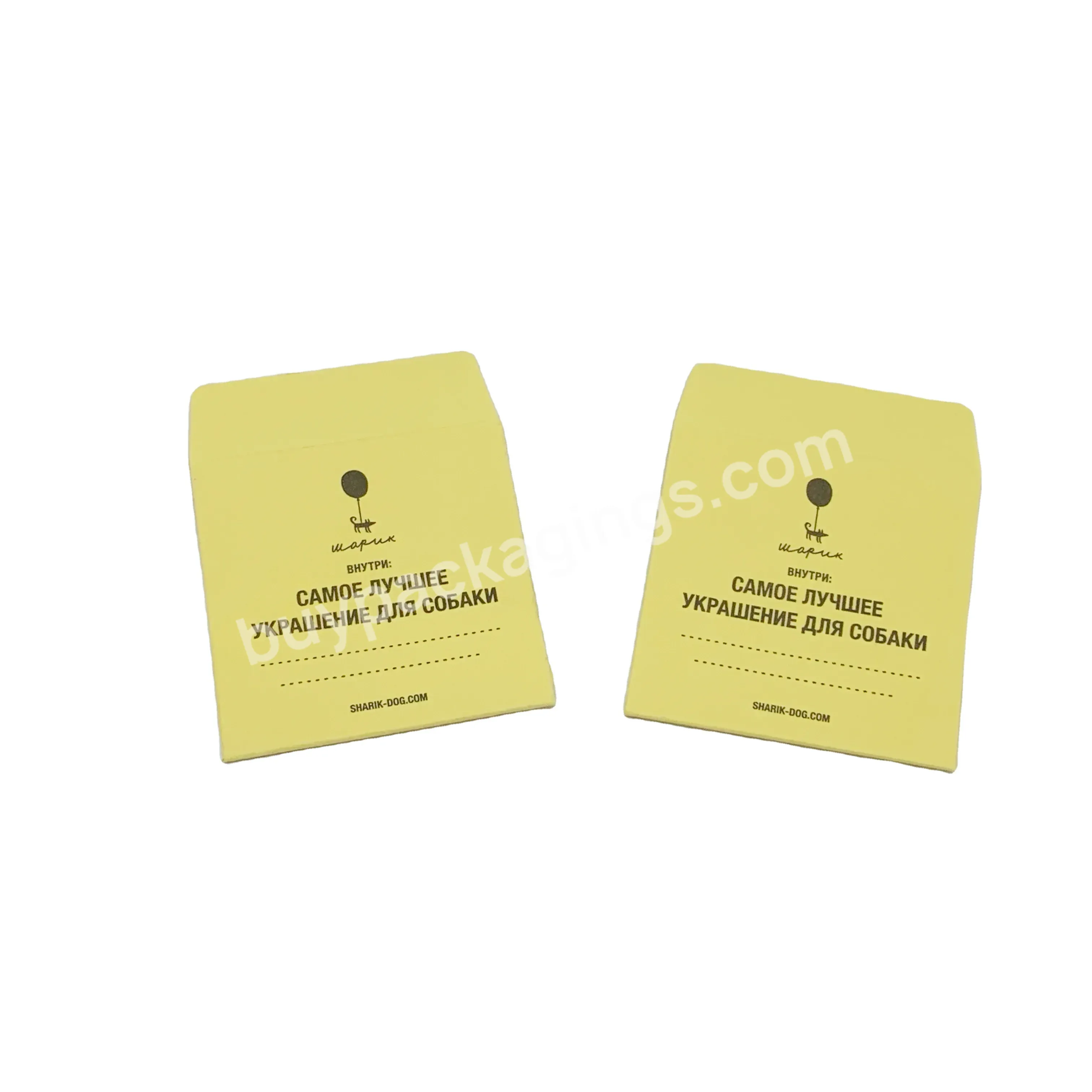 Customized Content Logo Printing Yellow Custom Color Printed Button Packaging Tiny Mini Kraft Paper Envelope - Buy Tiny Kraft Paper Packet,Clothing Button Package,Accessory Packaging Pocket.