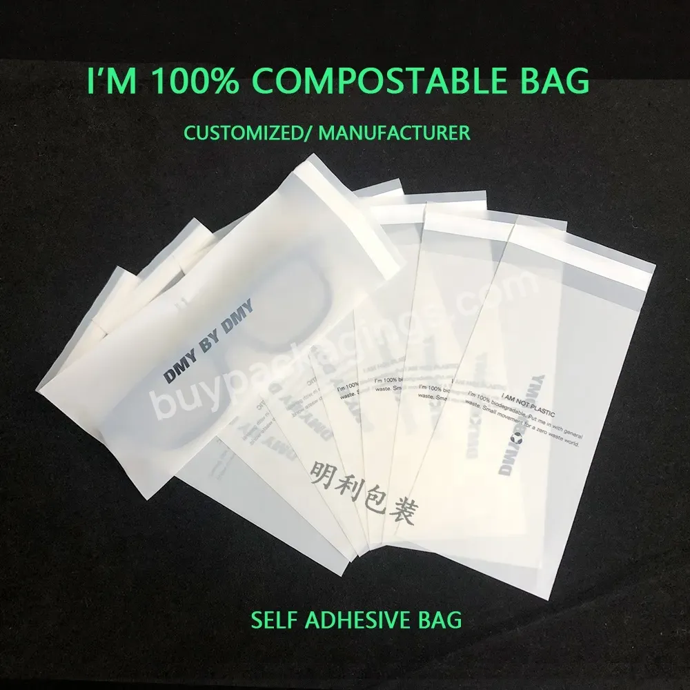 Customized Cornstarch Pla Compostable Bags 100% Biodegradable Zipper Bags Compostable Glasses Bag - Buy Compostable Self Adhesive Packaging Bags,100% Biodegradable Clothing Garment Packaging Bags,100% Biodegradable Compostable Courier Bags.