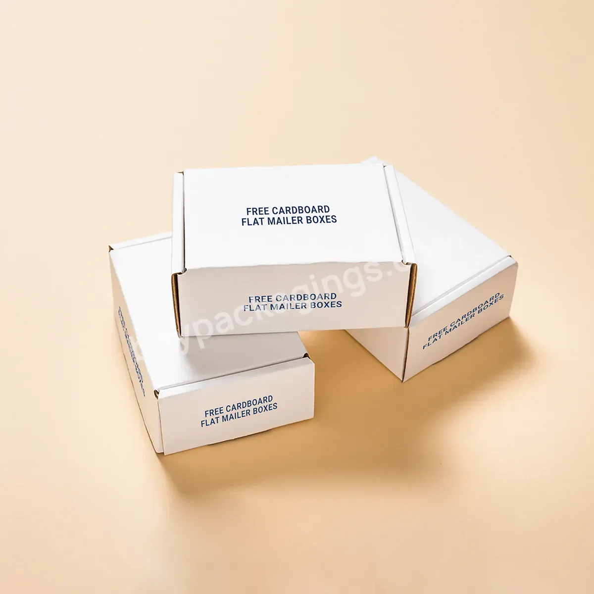 Customized Corrugated Box Cardboard White Cardboard Mailer Box Paul White Cosmetics Packaging Box