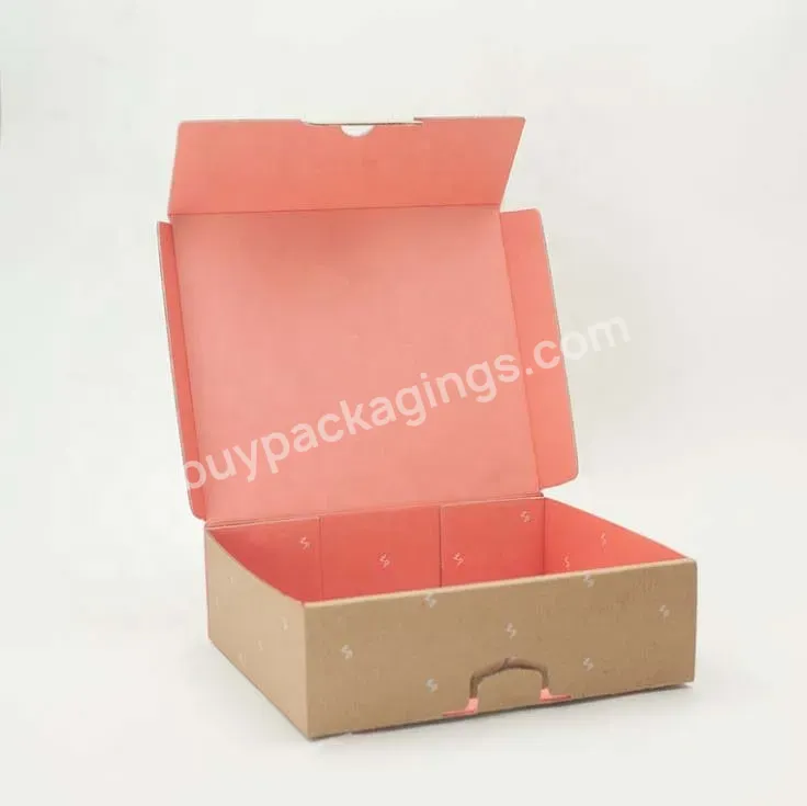 Customized Corrugated Cardboard Packaging Matte Lamination Apparel Shipping Box With Printed Logo