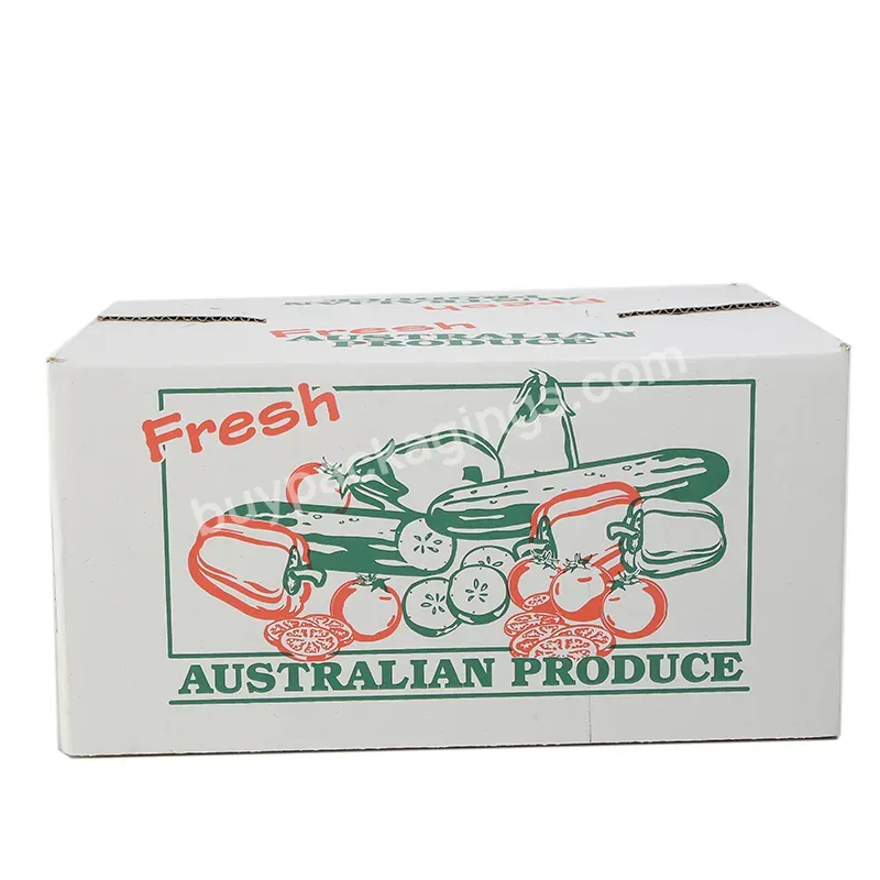 Customized Corrugated Fruit&vegetable Packaging Boxes,Color Printing With Your Logo