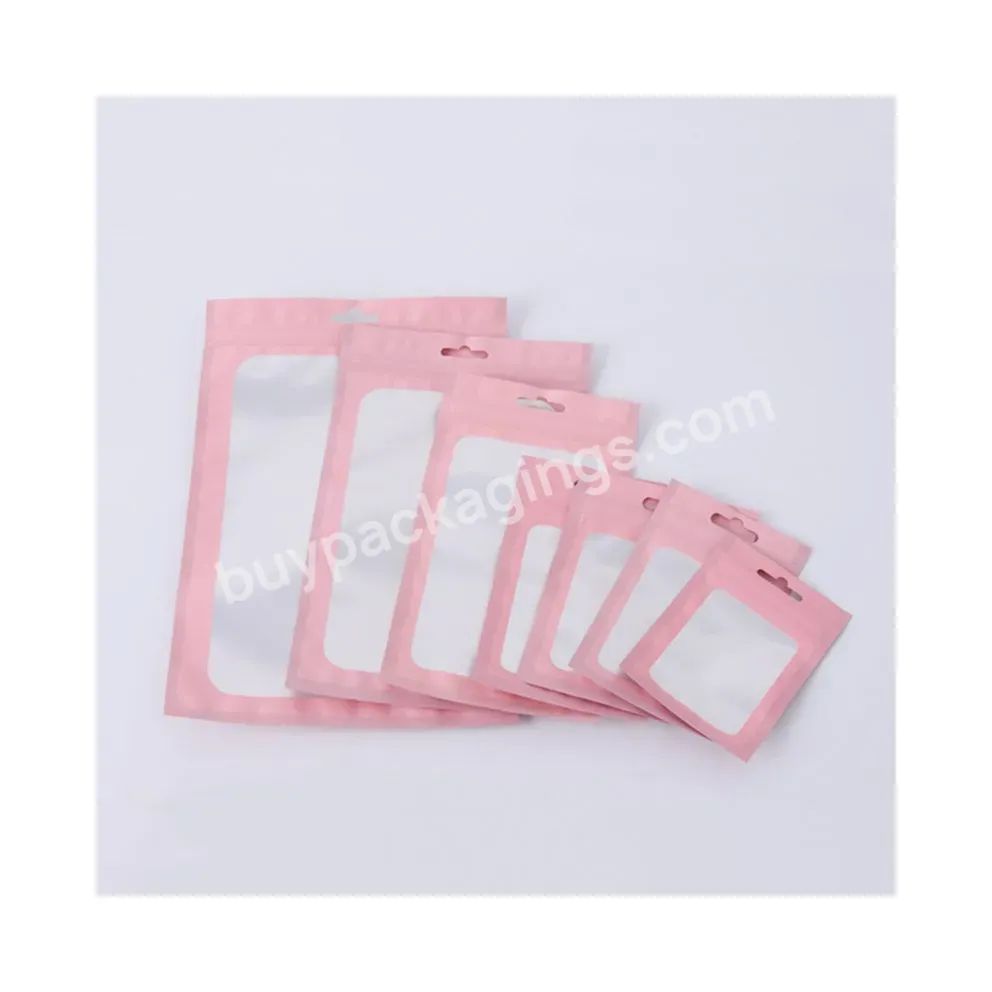 Customized Cute Small Stick Shaped Mylar Bags Up Zip Lock Packing Pouch Bag With Frosted Window