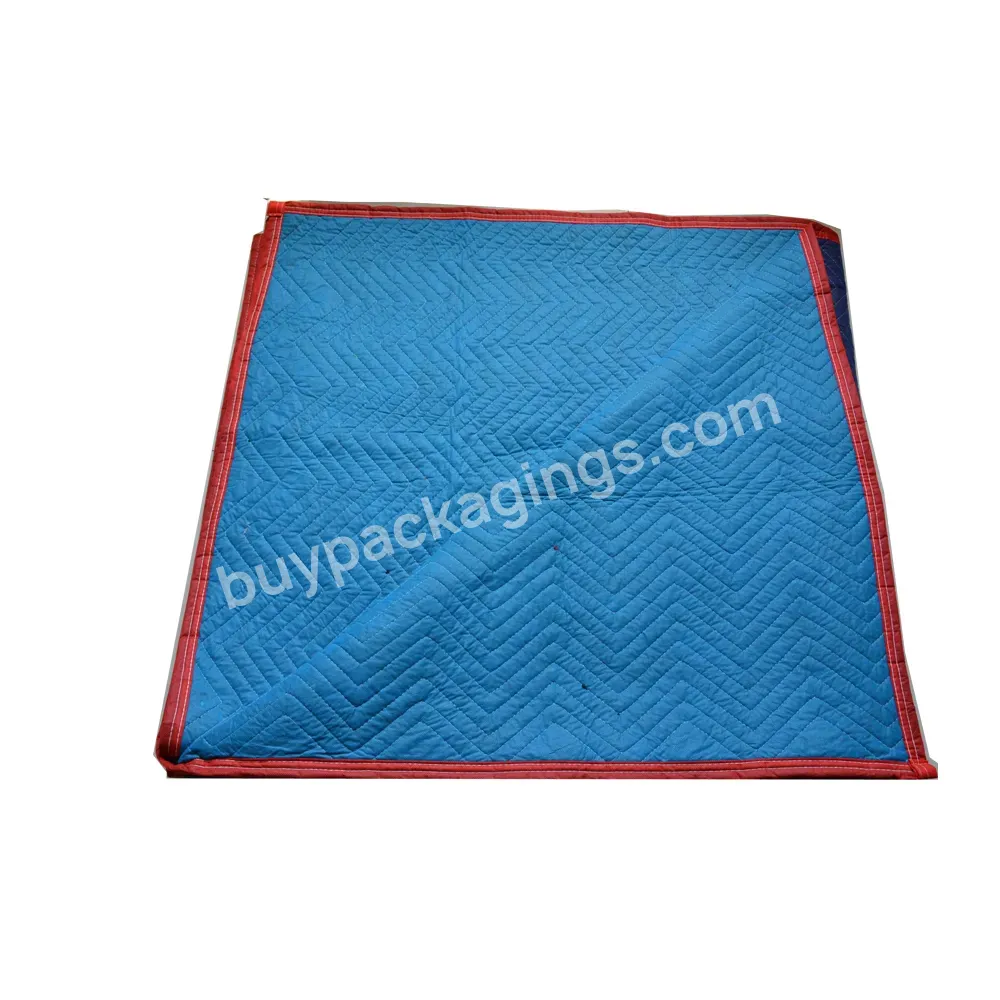 Customized Deep Blue 100% Polyester Furniture Moving Blanket - Buy Shipping Furniture Polyester Moving Blankets,100% Polyester Furniture Moving Blanket.