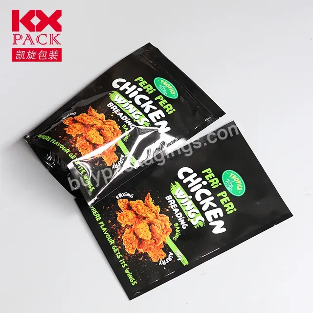 Customized Design Food Grade Aluminum Foil Sandwich Bread Bag Roast Chicken Wings Pouch Nut Foods Packaging Bag