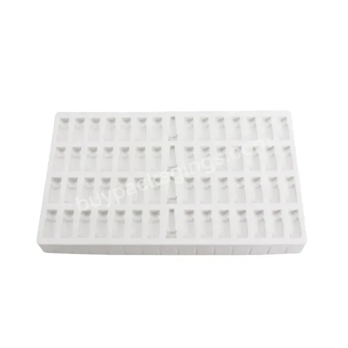 Customized Disposable Clear Pet Plastic Ampoule Tray Packaging Box For Cosmetic Ampoule Box