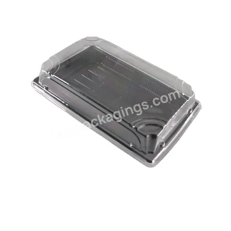 Customized Disposable Clear Plastic Display Box Square Dessert Mini Cake Tray With Lid Mould