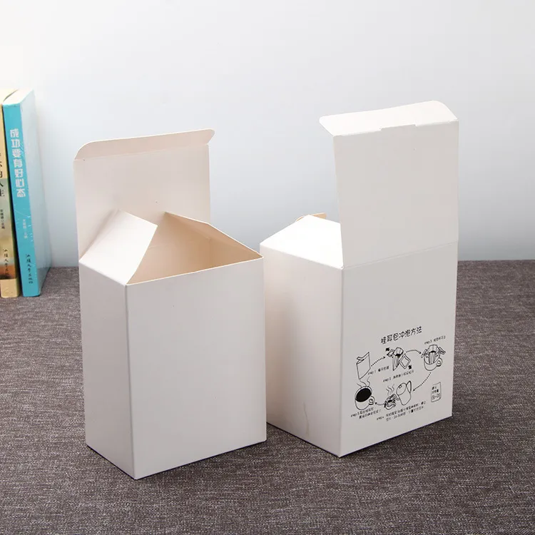 Customized Disposable Paperboard Cardboard Empty Tea Packaging Instant Hanging Ear Coffee Drip Filter Paper Box