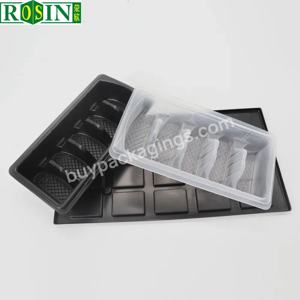 Customized Disposable Plastic Frozen Dumplings Storage Tray Container Packaging Box