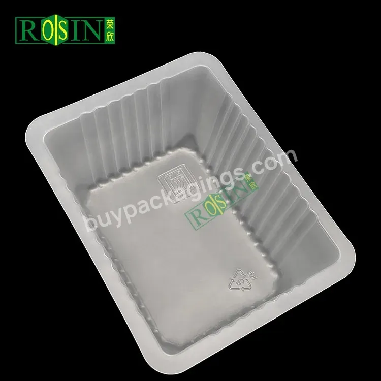 Customized Disposable White Plastic Tray Packaging Tofu Mashed Potato Pudding Mould Container Packaging Tray