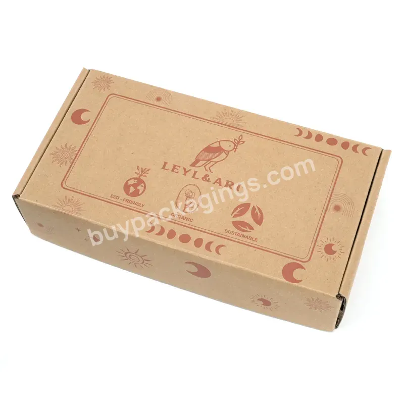 Customized Eco-friendly Color Garment Packaging Kraft Paper Corrugated Boxes Kraft Brown Paper Local Shipping Mail Box
