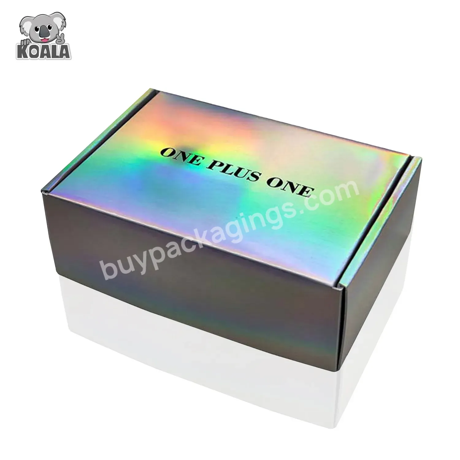 Customized Eco Friendly Folding Printed Luxury Silver Lingerie Holographic Shiny Eyelashes Hair Cosmetics Gift Package Box