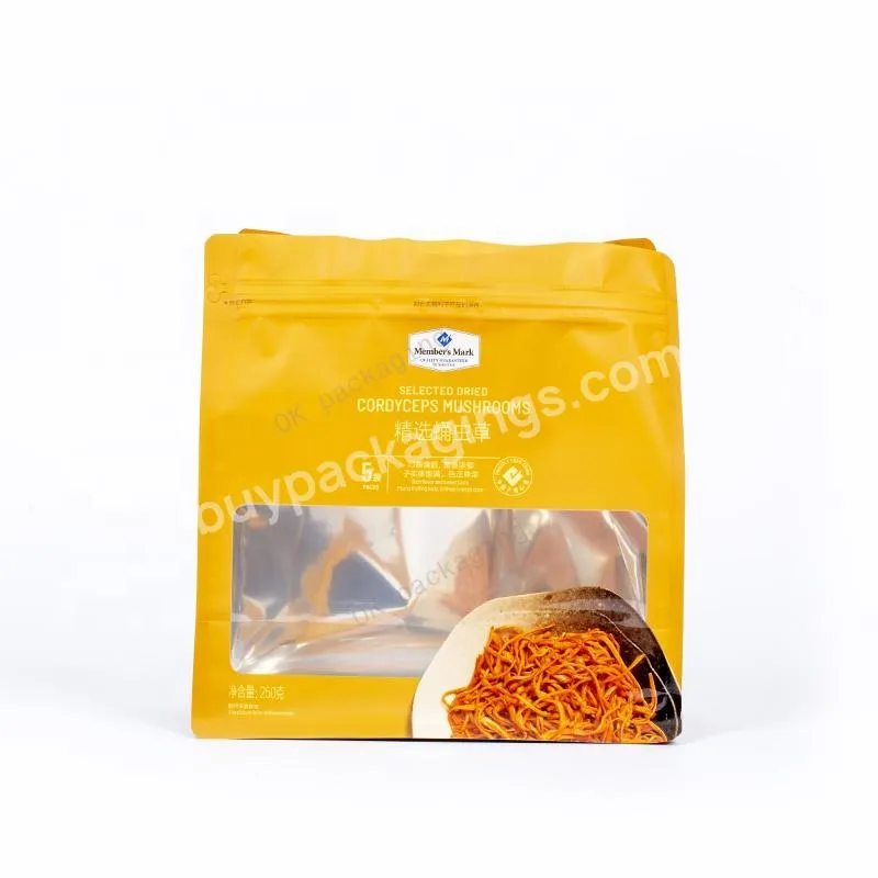 Customized Eco Pet Food Flat Bottom Pouchresealable Plastic Zipper Food Packaging Bag Side Gusset Bag