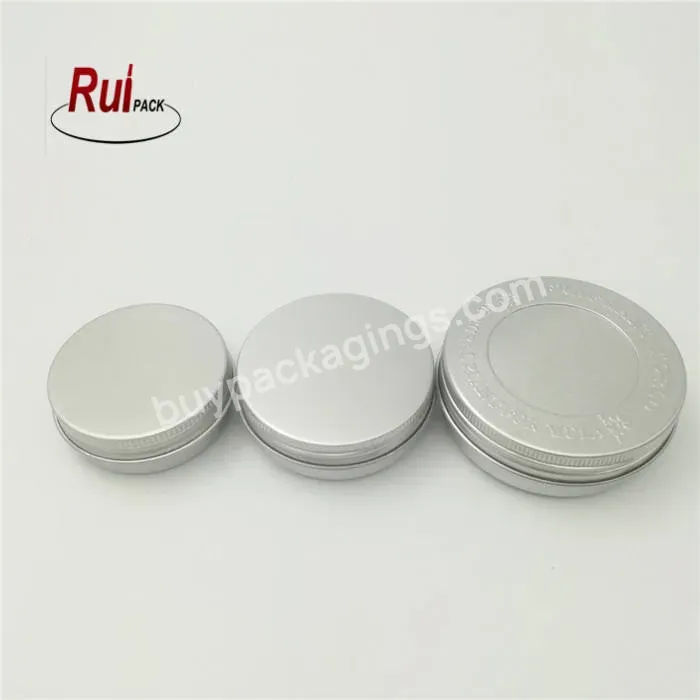Customized Embossed Logo Spot Aluminium Container Packaging Can 100ml 150ml Aluminum Jar Tin With Screw Lid