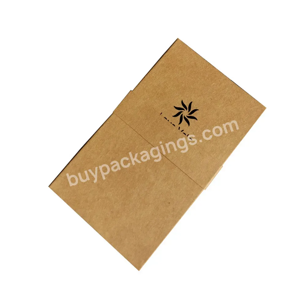 Customized Empty Kraft Paper Jewelry Box Clamshell Gift Box Packaging Box For Pendants Bracelets Necklaces Keychains Pendant