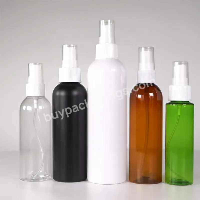 Customized Empty Transparent 1oz 50ml 80ml 100ml 120ml 150ml Cosmetic Packing Plastic Pet Spray Bottles