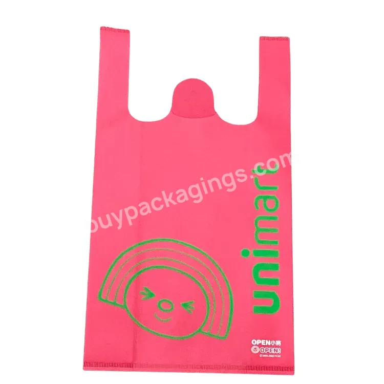Customized Fashionable Promotional Large Capacity Eco-friendly Shopping Handle Nonwoven Bags With Printing For Packing