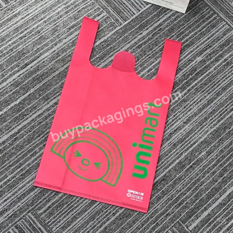 Customized Fashionable Promotional Large Capacity Eco-friendly Shopping Handle Nonwoven Bags With Printing For Packing