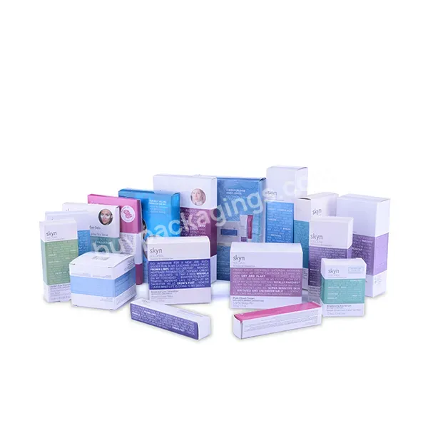 Customized Foldable Skin Care Box Printing Soft Card Cosmetic Packaging Paper Box For Beauty Mask