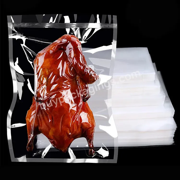 Customized Food Grade Heal Seal Plastic Commercial Vacuum Bag For Food Saver Packaging