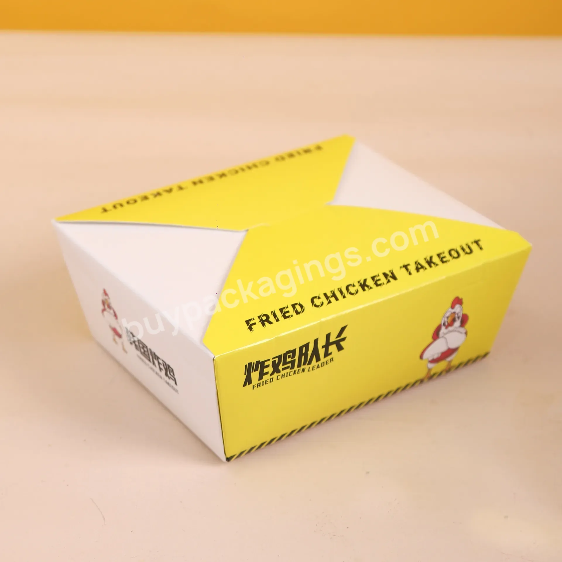 Customized Food Grade Paper Packaging French Fried Chicken Box