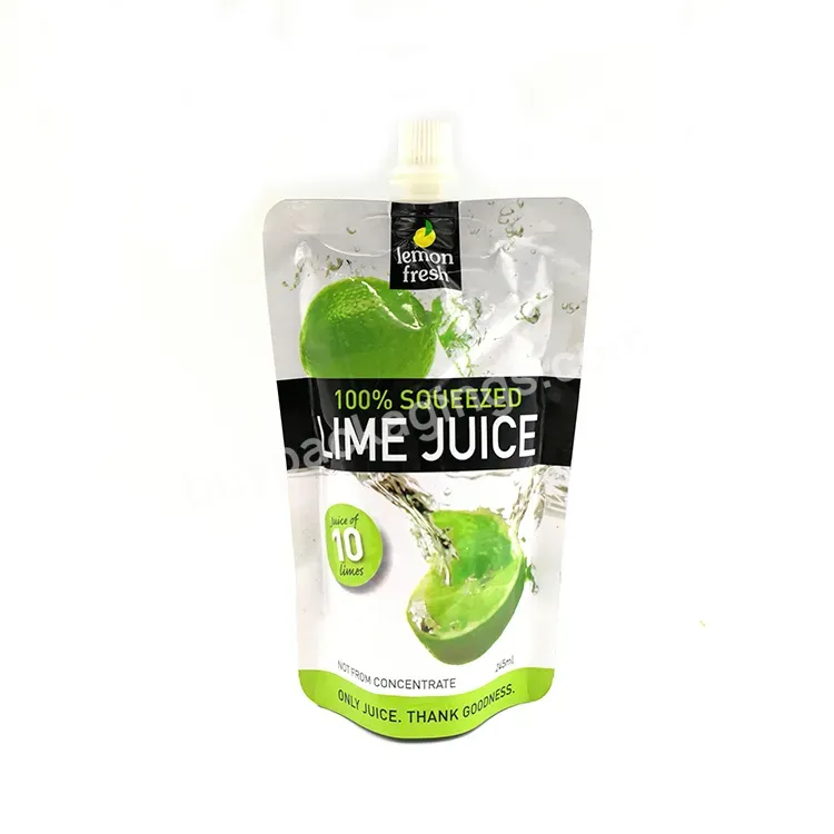 Customized Fruit Juice Packing Squeeze Bag Food Grade Mini Baby Drink Spout Pouch For Beverage