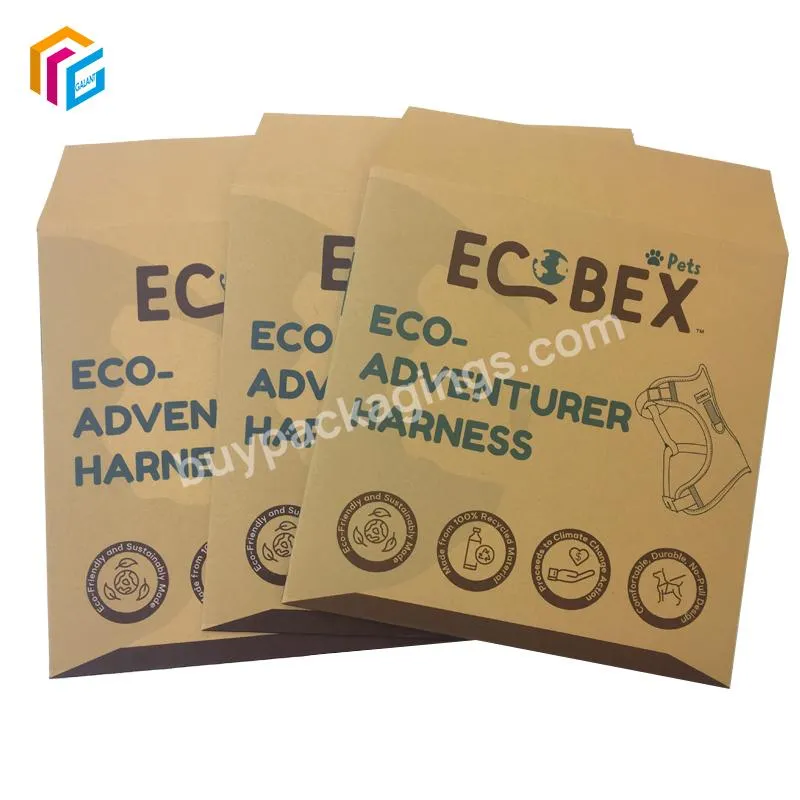 Customized Full Color Kraft Paper Printing Cardboard Shipping Rigid Envelopes with Company Logo