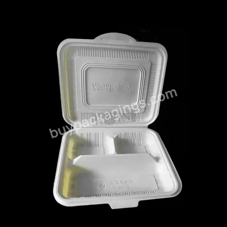 Customized Green/yellow/white Pp 3 4 5 Compartment Disposable Hinged Food Container Take Out Food Lunch Box Container Packaging