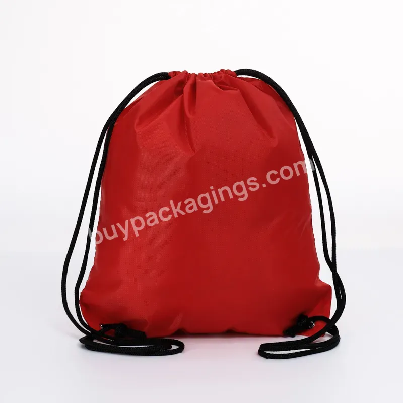 Customized Gym Sublimation Polyester Drawstring Matte Bag