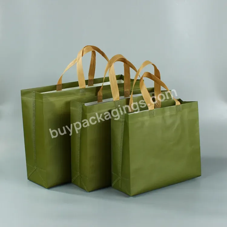 Customized High Quality Large Capacity Waterproof Reusable Recycle Laminated Shopping Handle Pp Stock Non Woven Bag For Package - Buy Customized High Quality Large Capacity Waterproof Handle Pp Stock Non Woven Bag For Package,Reusable Recycle Laminat