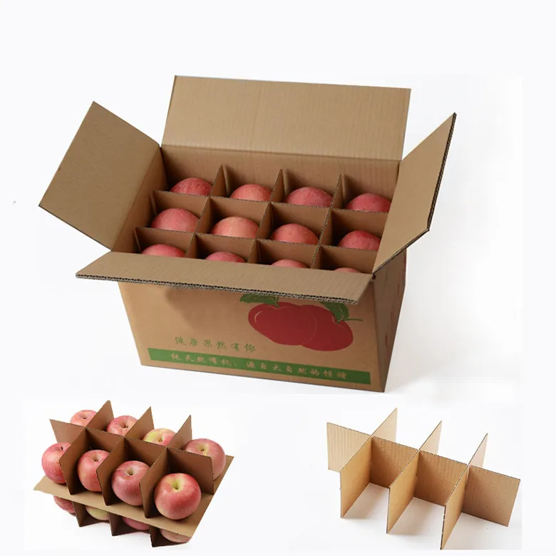 Customized Industrial Packing paper indian custard kashmir fruit carton box apples