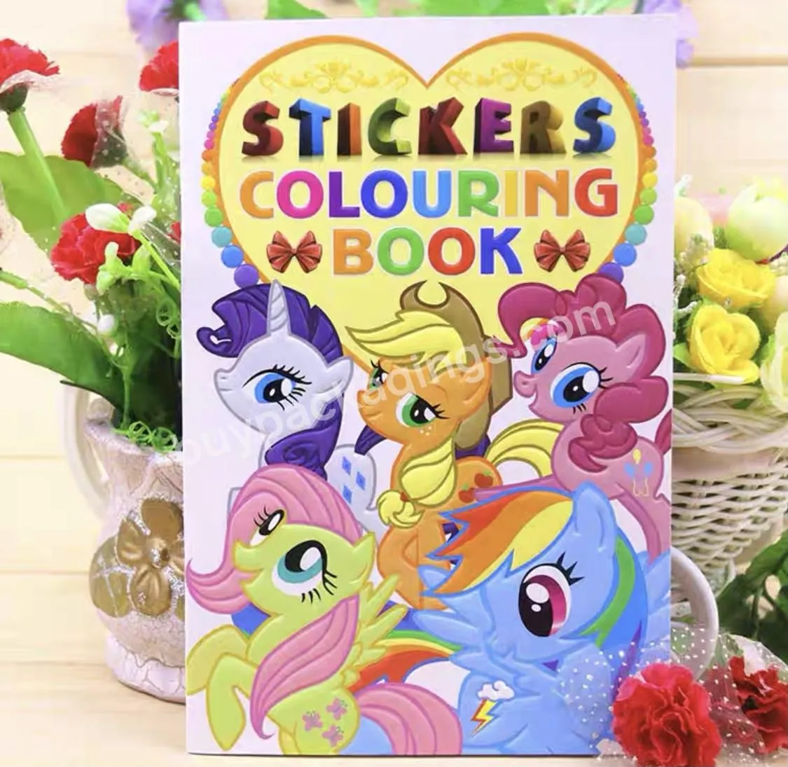 Customized Kids Stickers Coloring Book Printing Manufacturer High Quality Children English Full Color Offset Printing Soft Cover