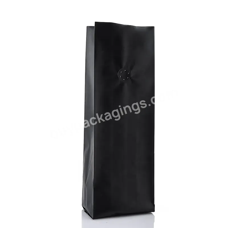 Customized Laminated Middle Sealing Side Gusset Sliver Heat Sealed Vacuum Aluminum Foil Pouch Bags For Coffee Tea 500g Packaging