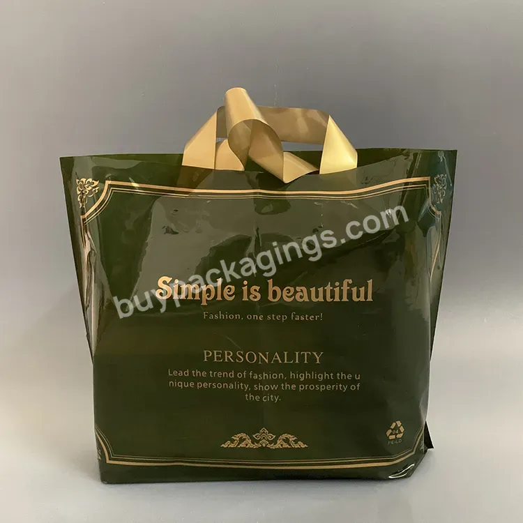 Customized Large Middle Small Size Takeaway Cookie Candy Sweet Pastry Snack Food Packaging Shopping Plastic Bag