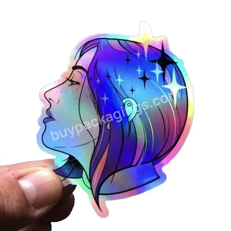 Customized Laser Holographic Profiled Sticker Is Waterproof And Tear Resistant With Good Adhesiveness