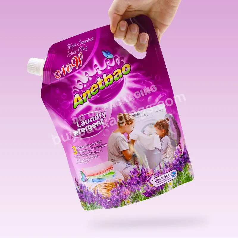 Customized Liquid Plastic Packaging Bag Doypack Standing Washing Powder Packaging Bag/liquid Laundry Detergent Spout Pouch