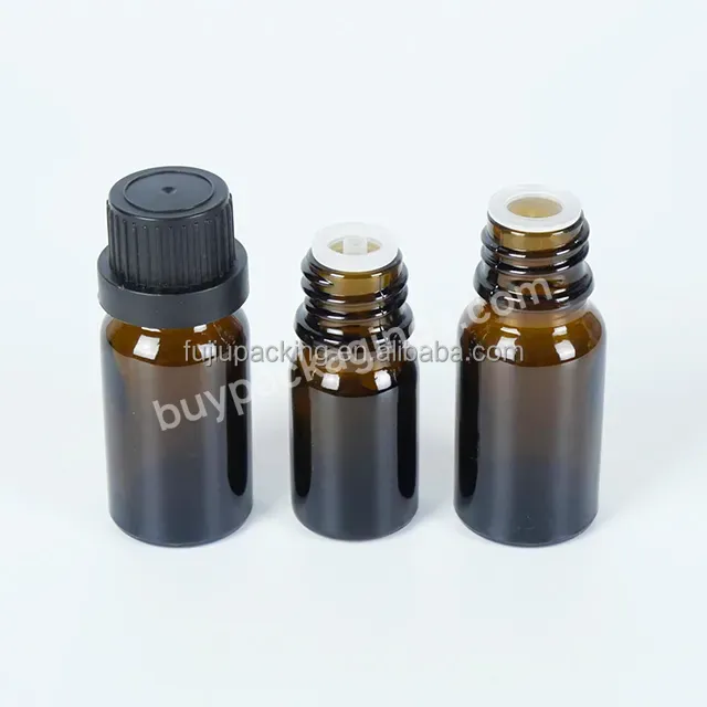 Customized Logo 10ml Dropper Bottle Glass Mini Clear 1oz Amber Glass With European Dropper Cap Dropper Bottle