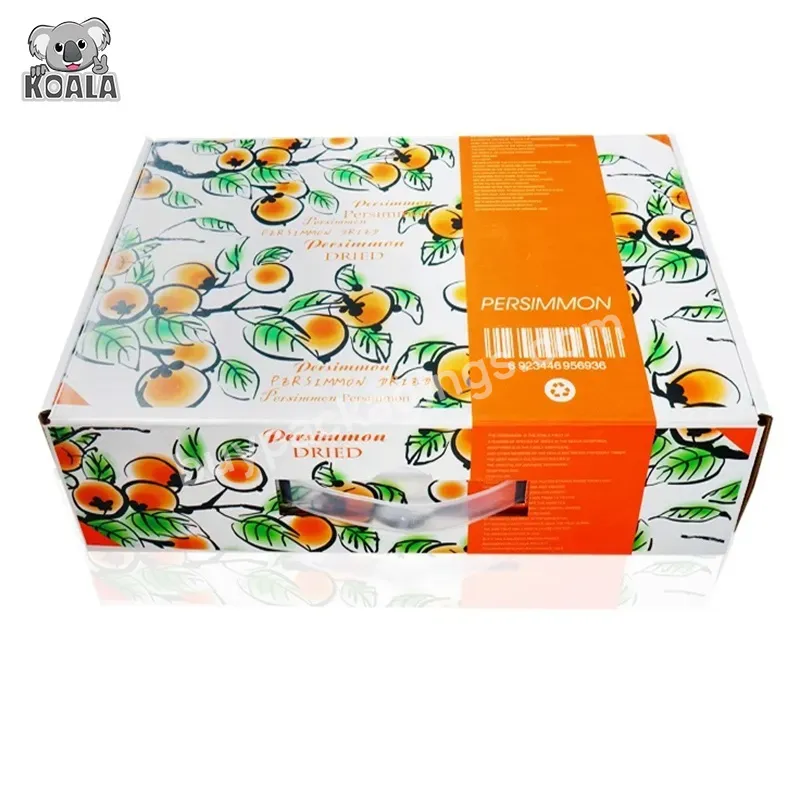 Customized Logo Beautiful Design Strong Diecut Large Fruit Packing Box