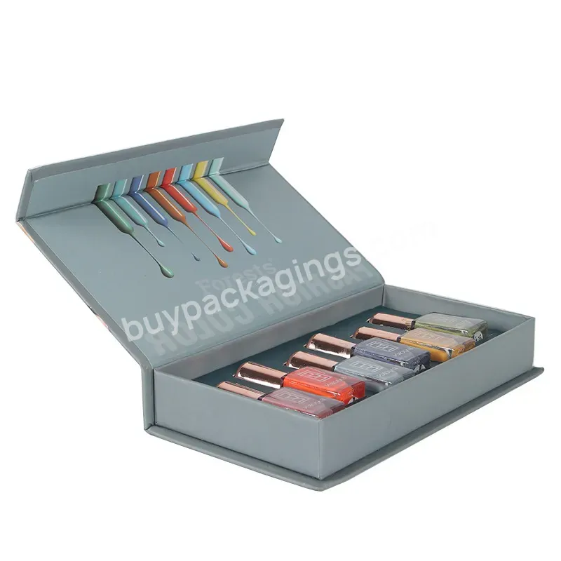 Customized Logo Beauty Product Packaging Box Custom Nail Polish Cardboard Storage Box