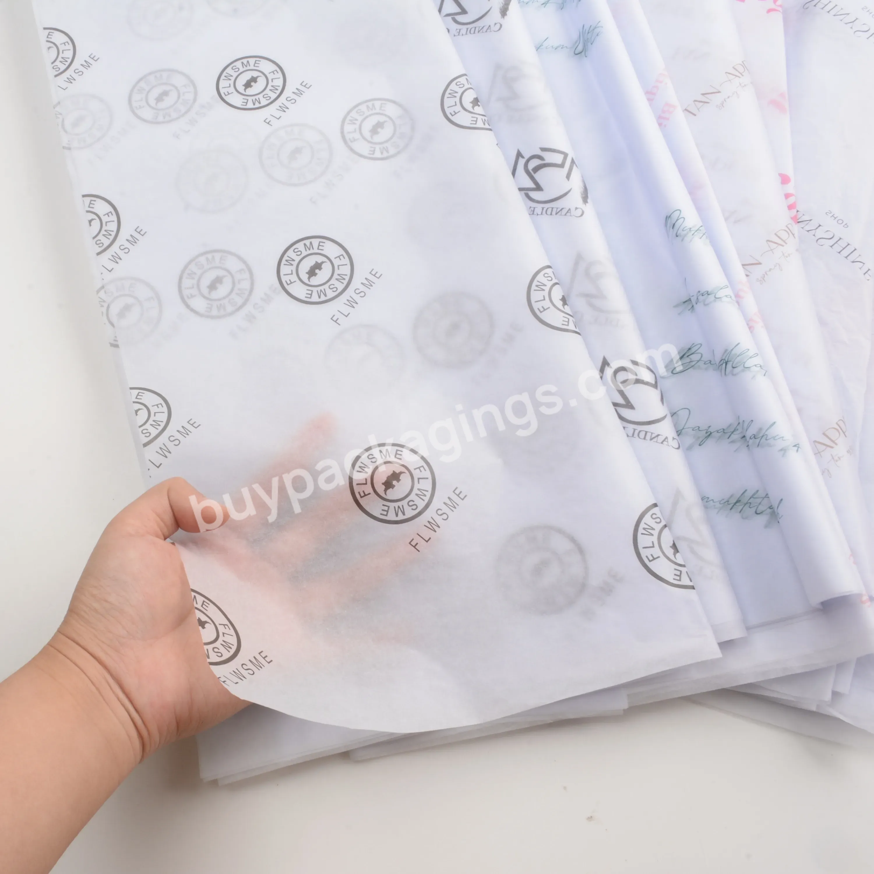 Customized Logo Black Packaging Paper Tissue Product Packaging Paper Clothing Packaging Tissue Logo Printing