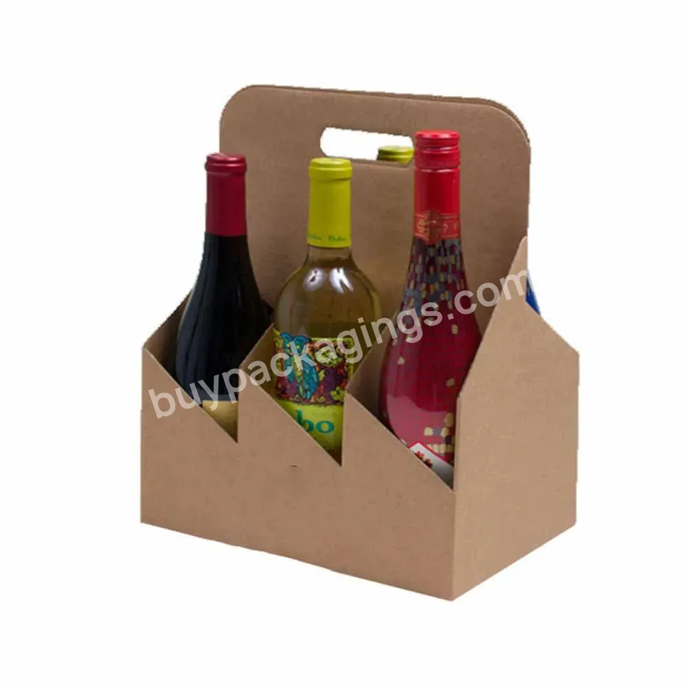 Customized Logo Cardboard 6 Pack Bottle Carriers Kraft Packaging Boxes Six Pack Beer Box Corrugated Beer Box - Buy Corrugated Beer Box,Cardboard 6 Pack Bottle Carriers Kraft,Six Pack Beer Box.
