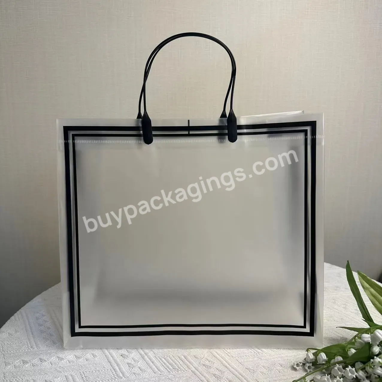 Customized Logo Clear Printing Tote Pvc Bag China Best Sale Eco-friendly Reusable Waterproof Pvc Bag For Shopping